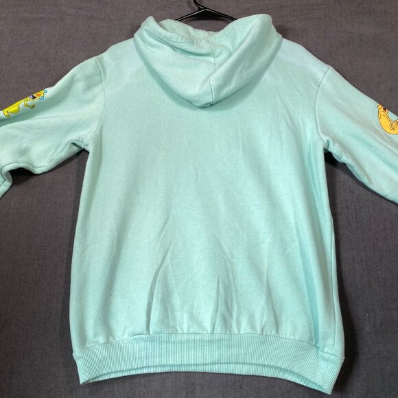 Nickelodeon Mint Green Hoodie With Rugrats Sleeve Design 60% Unisex Size Small - Picture 6 of 10